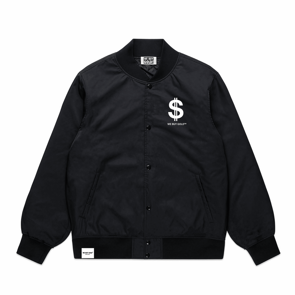 DOLLAR LOGO COLLEGE BOMBER JACKET - We Buy Gold Brand