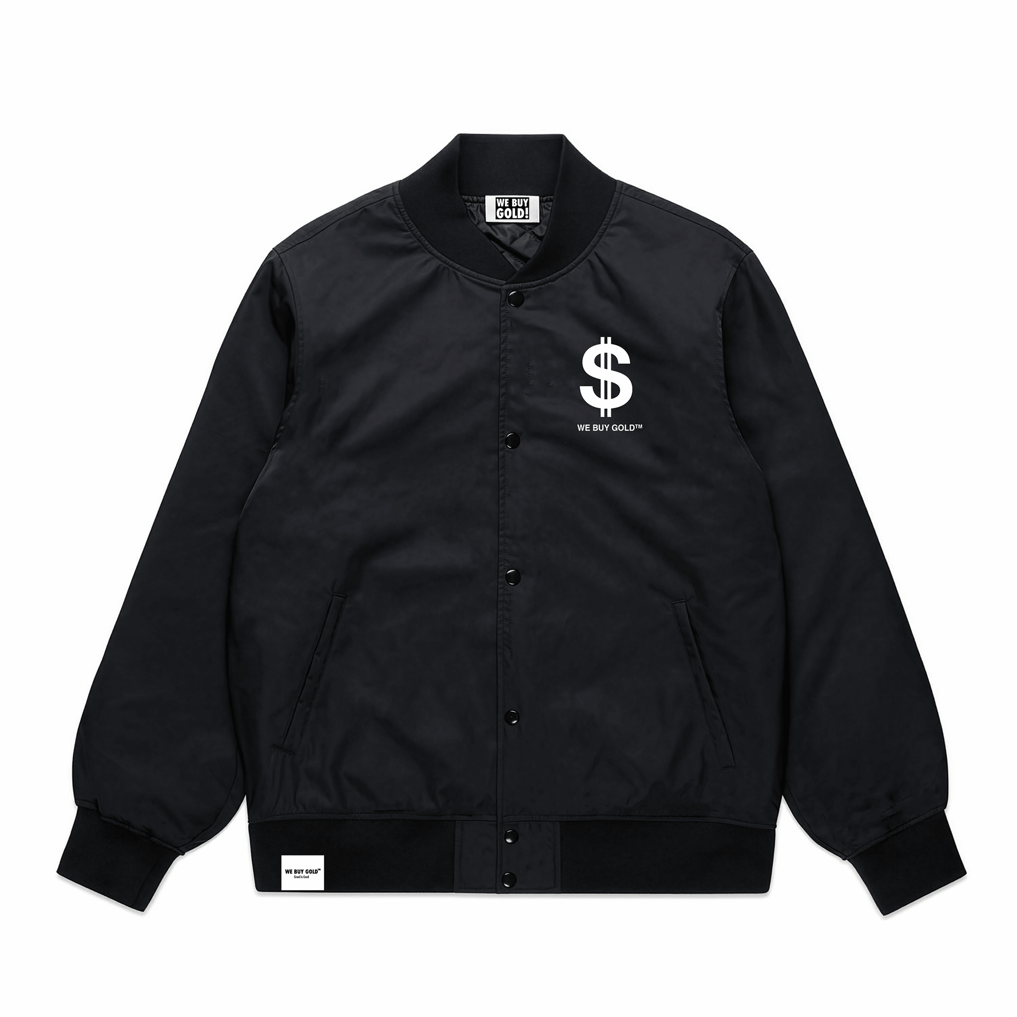 DOLLAR LOGO COLLEGE BOMBER JACKET - We Buy Gold Brand