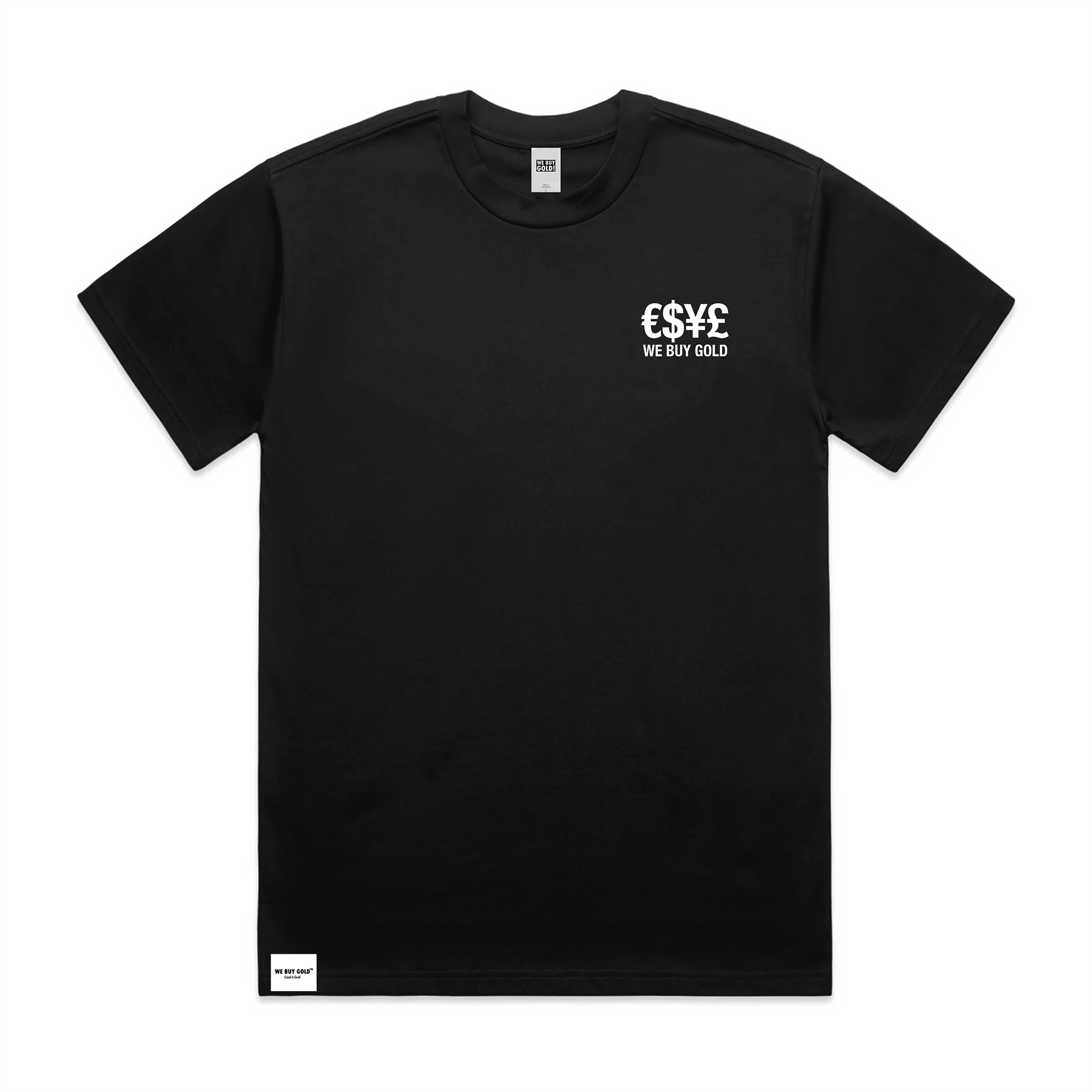 MULTI - CURRENCY LOGO HEAVY T - SHIRT - We Buy Gold Brand